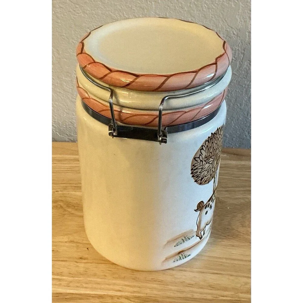 Vintage WCL (World Bazaar / W.C.L. China) Ceramic Pig Canister 8” - Picture 4 of 5